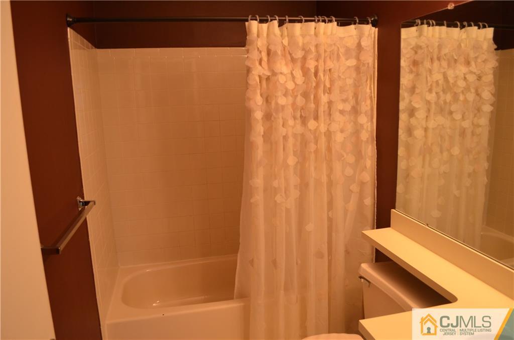 225 Constitution Circle North Brunswick, NJ 08902 - Photo 14 of 17 a bathroom with a shower curtain and a sink