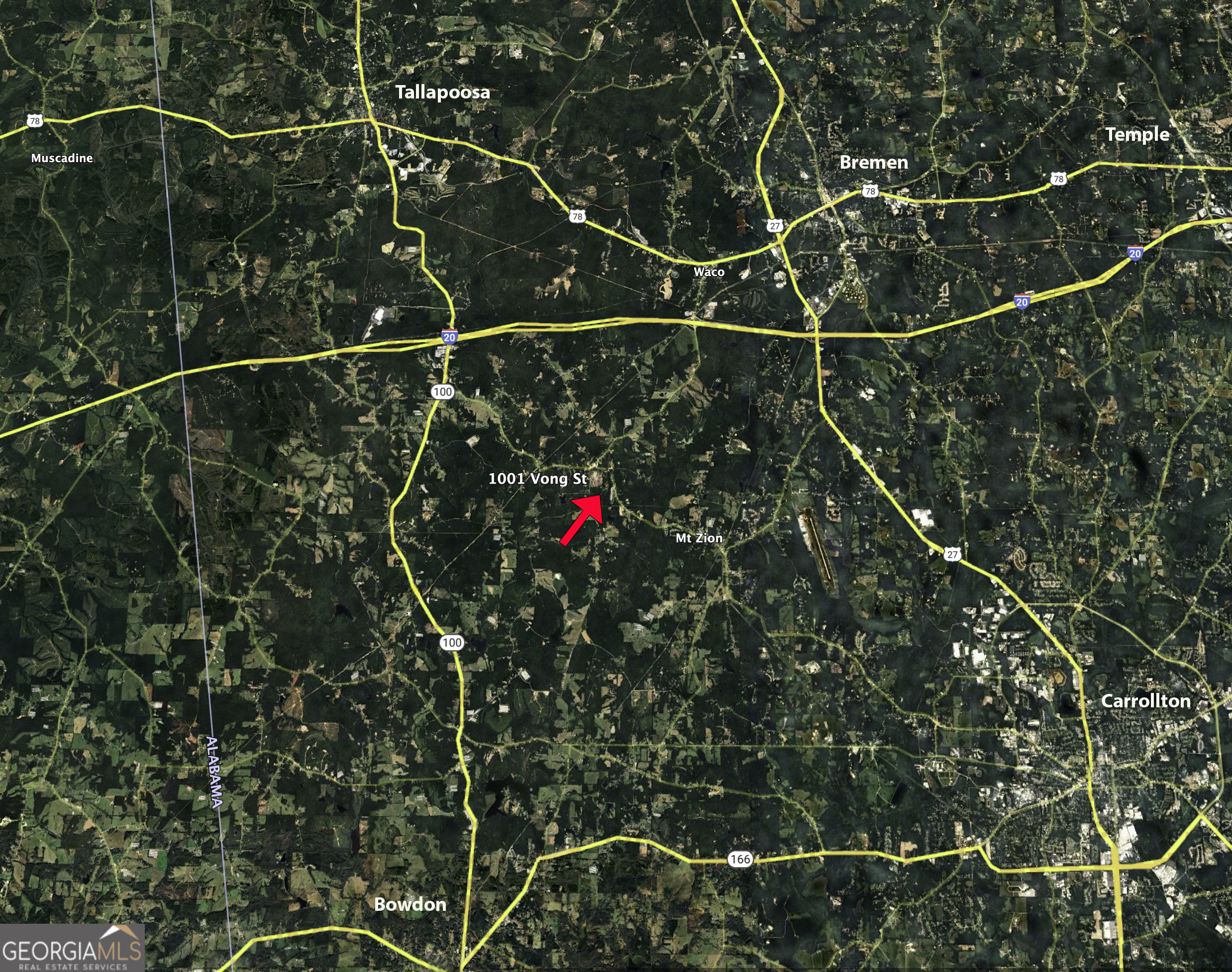 1001 Vong Street Waco, GA 30182 - Photo 45 of 45 a view of a yard and a large tree