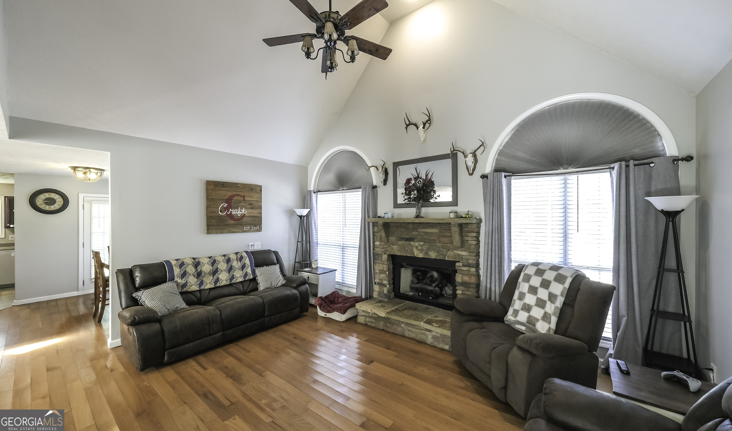 1001 Vong Street Waco, GA 30182 - Photo 9 of 45 a living room with furniture and a fireplace