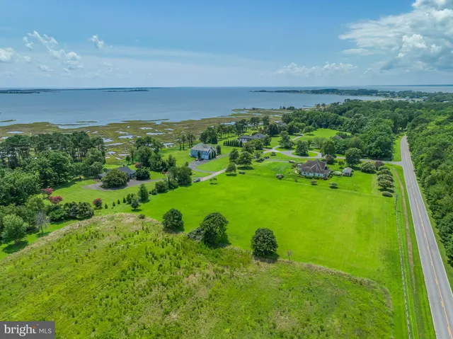 a view of a green field with lots of green space