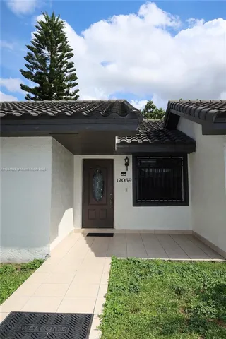 a front view of a house