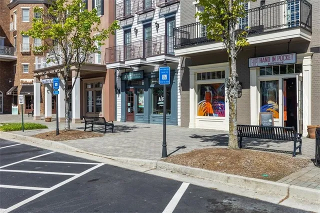 a view of a building with street