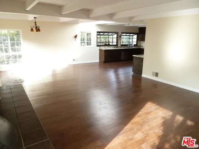 a view of livingroom and hardwood