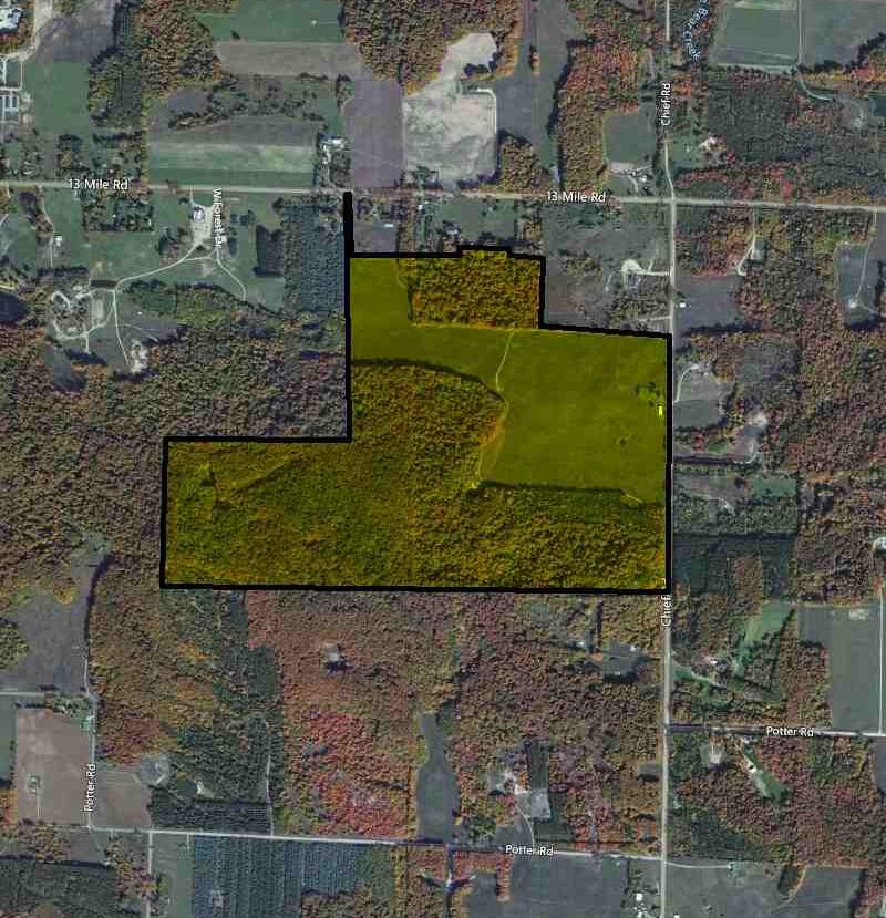 A Chief Road Bear Lake, MI 49614 - Photo 11 of 11 12630 chief aerial highlighted 2