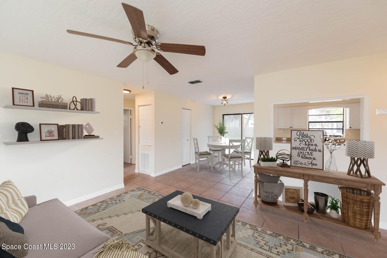 433 Tin Avenue Southwest Palm Bay, FL 32908 - Photo 20 of 20 Open Floorplan Living and Dining