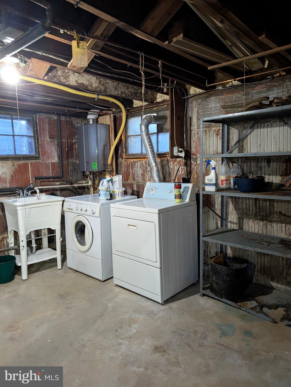 4413 Ridge Street Chevy Chase, MD 20815 - Photo 36 of 38 unfinished basement with rough-in for full bathroo