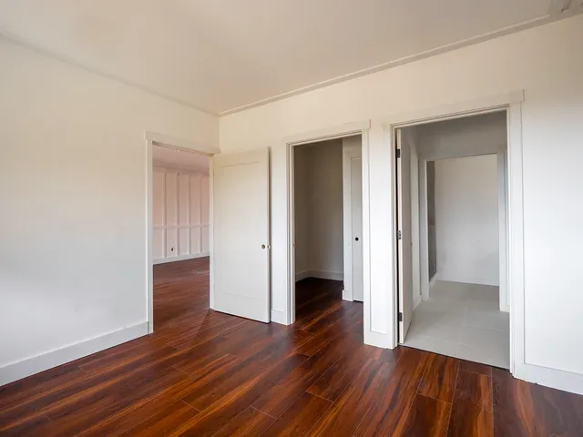 wooden floor in an empty room