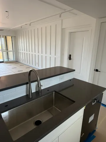 a view of a furniture and window in a room