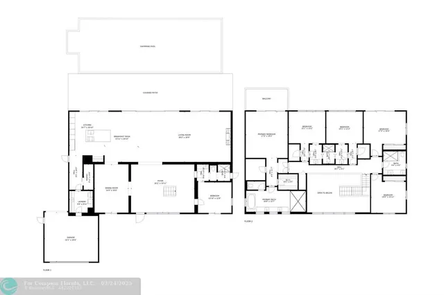 a black and white photo of a living room