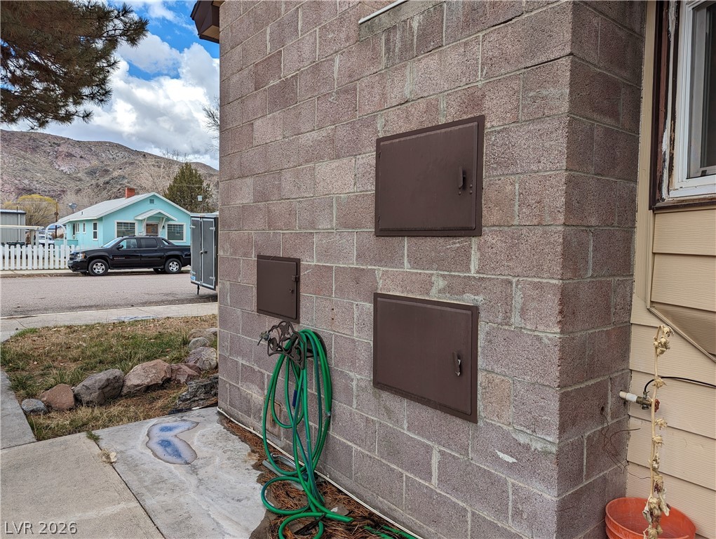 561 Main Street Caliente, NV 89008 - Photo 28 of 32 Exterior view of a mountain backdrop