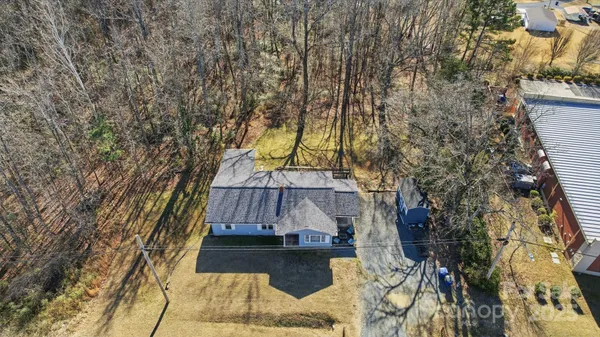 a backyard of a house