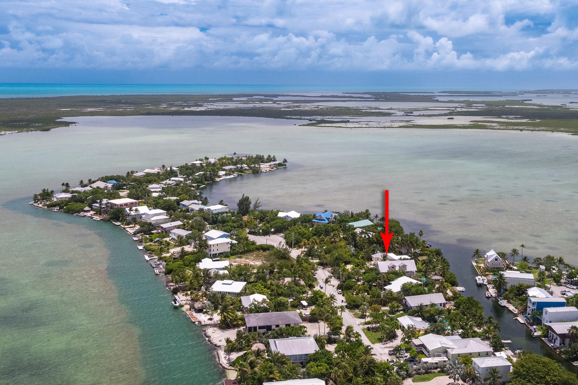 56 Bay Drive Key West, FL 33040 - Photo 41 of 51 Aerial to Sugarloaf Sound