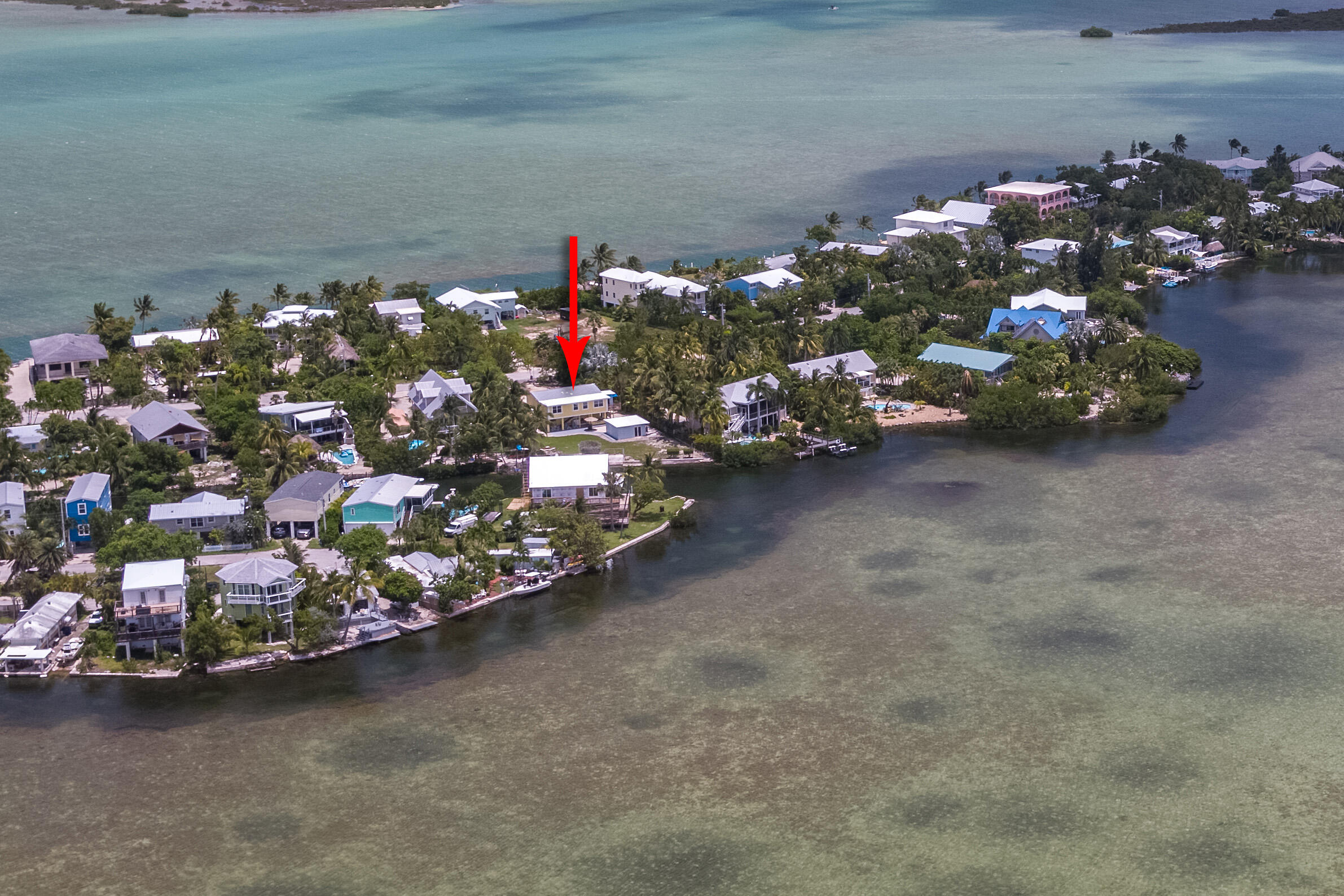 56 Bay Drive Key West, FL 33040 - Photo 41 of 51 Aerial to Sugarloaf Sound