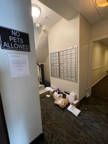 a view of a couch in a room