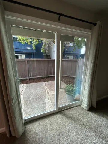 a view of front door