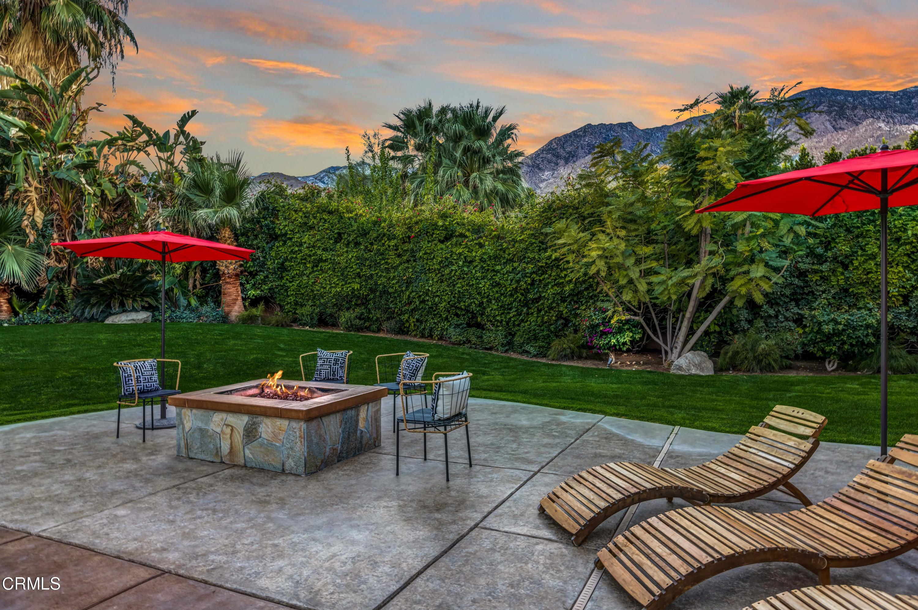 64435 Via Risso Palm Springs, CA 92264 - Photo 57 of 65 a view of a patio with a yard