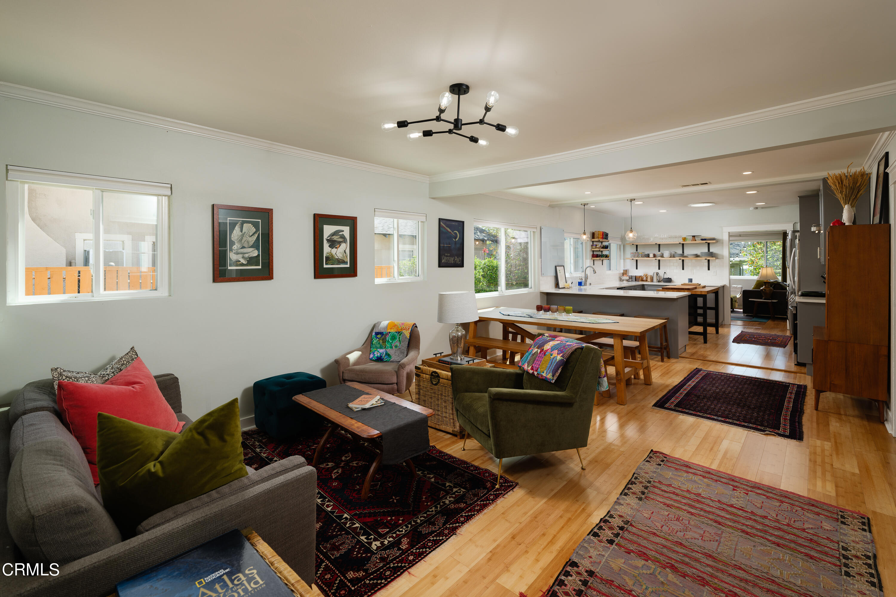 1794 Beverly Drive Pasadena, CA 91104 - Photo 10 of 56 a living room with furniture and a chandelier
