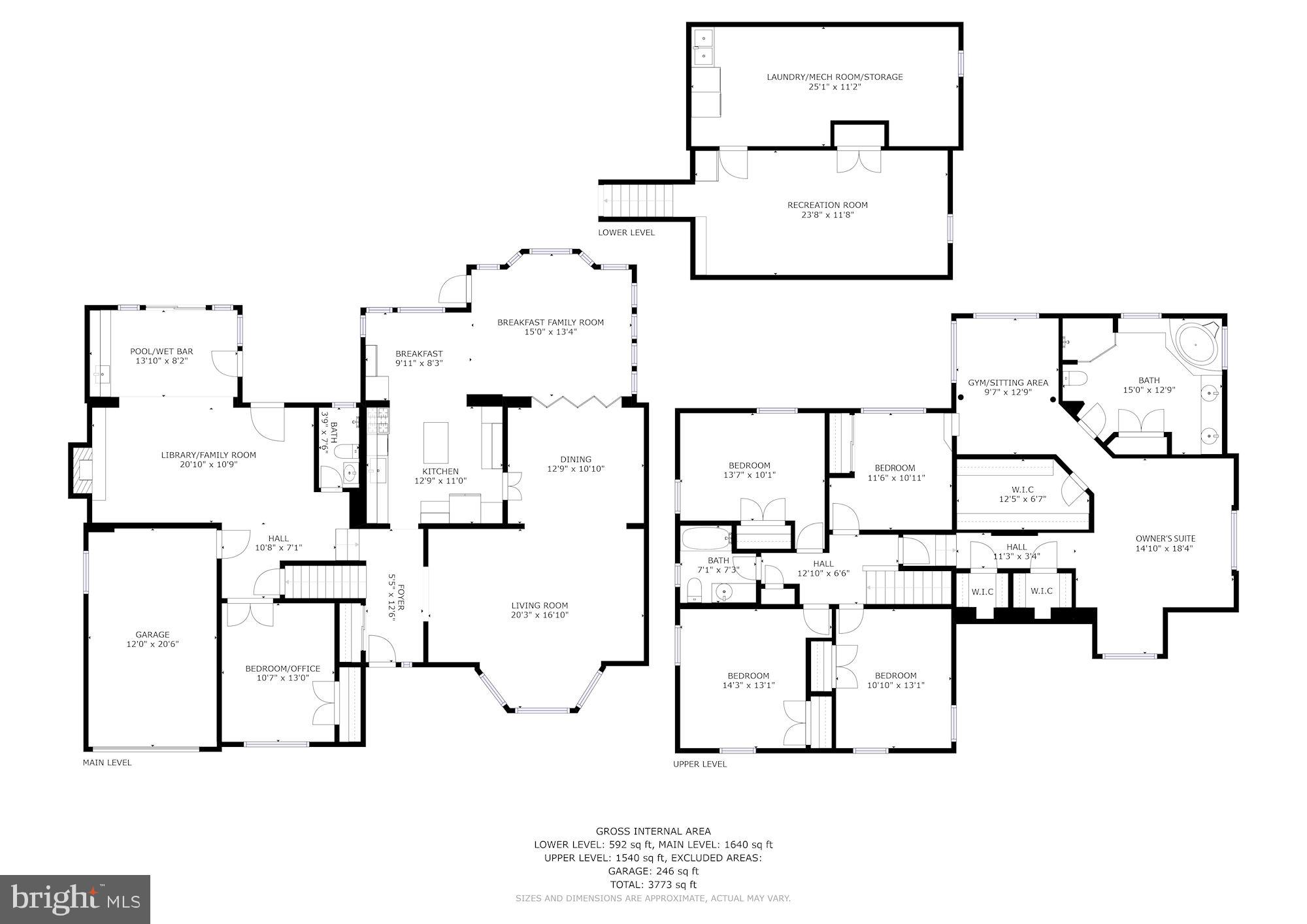 5508 Devon Road Bethesda, MD 20814 - Photo 41 of 41 Floor plan w/ room dimensions for your convenience