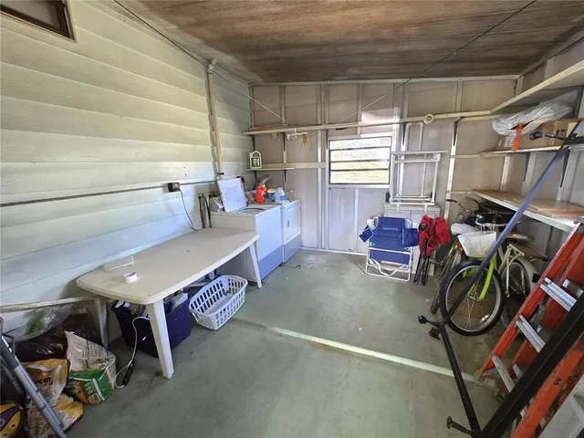 a view of storage and utility room