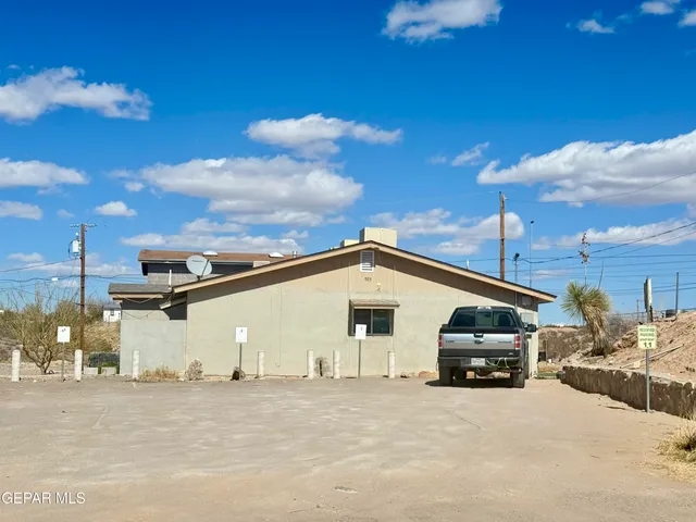 a view of a house with a patio