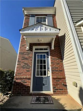 a front view of a house