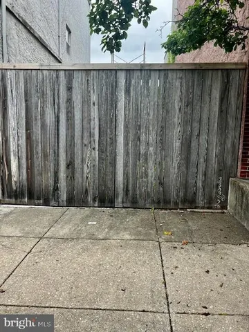 a view of wooden fence