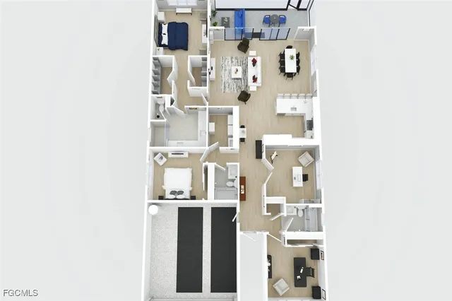 a picture of a bathroom with a shower curtain