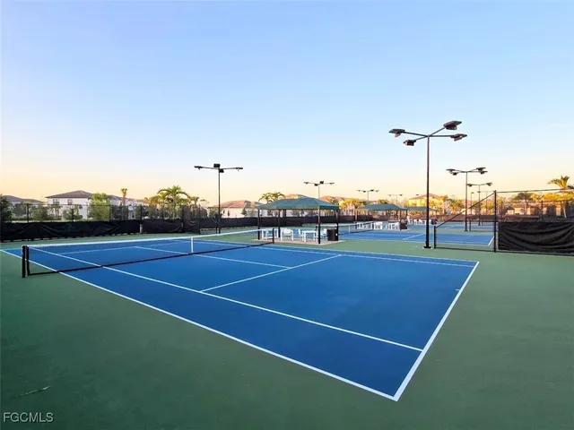 a view of a tennis court