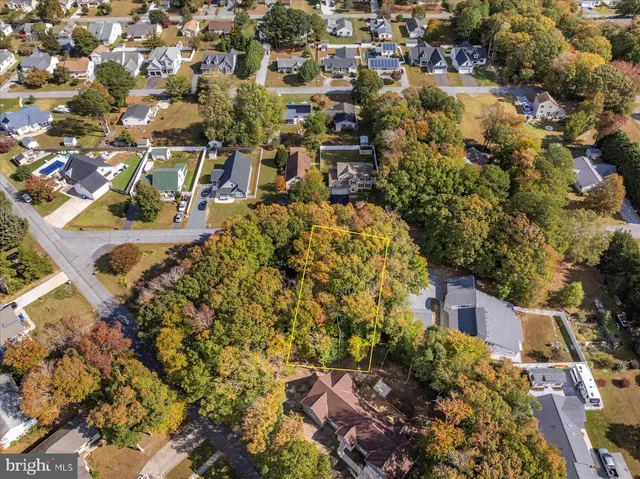 an aerial view of multiple house