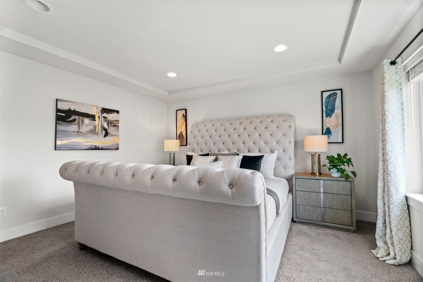 3720 194th Place Southeast Bothell, WA 98012 - Photo 25 of 36 a living room with furniture and a fireplace