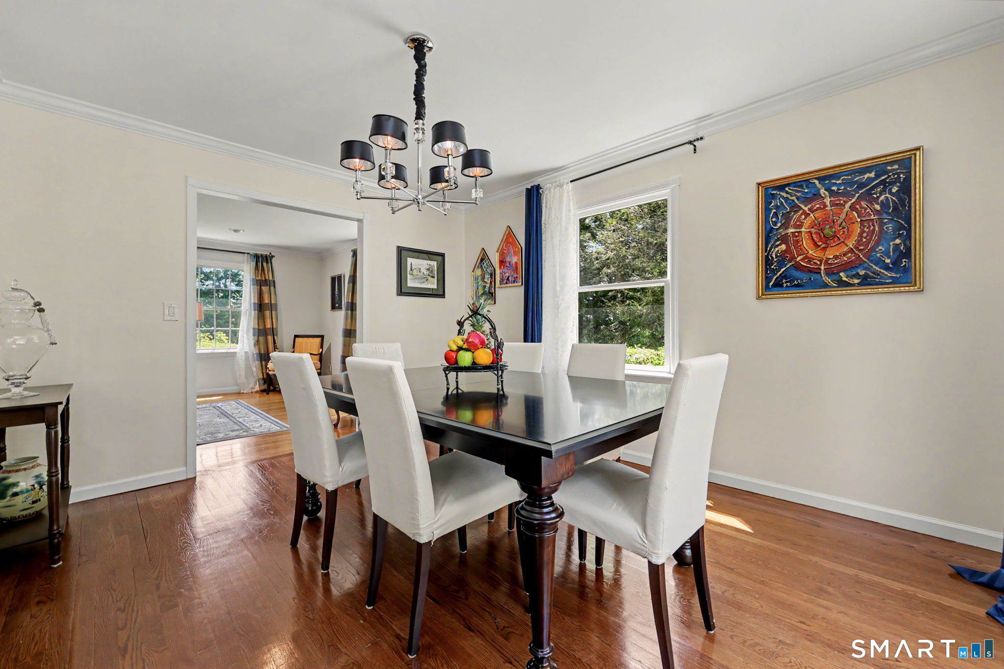 1100 Stillwater Road Stamford, CT 06902 - Photo 9 of 40 Open Dining Room with Hardwood Floors