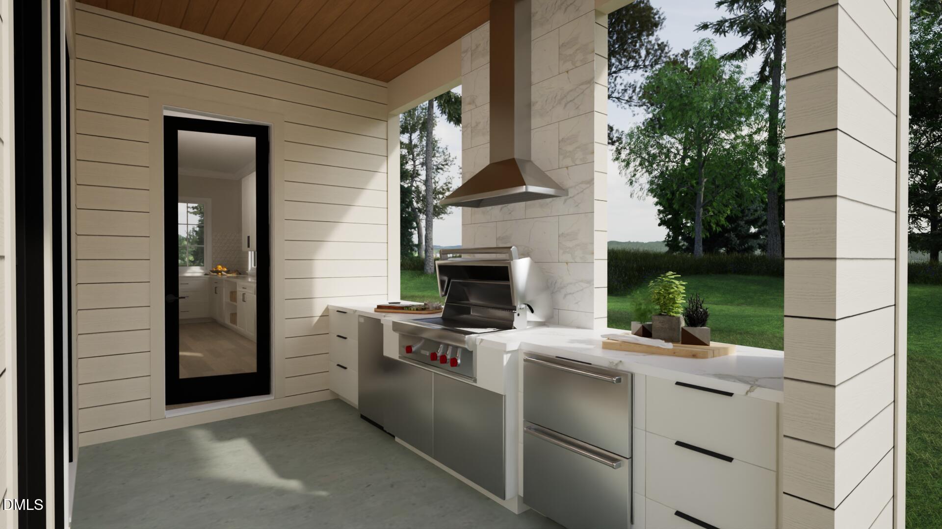 4801 Rampart Street Raleigh, NC 27609 - Photo 37 of 61 Outdoor Kitchen Rendering
