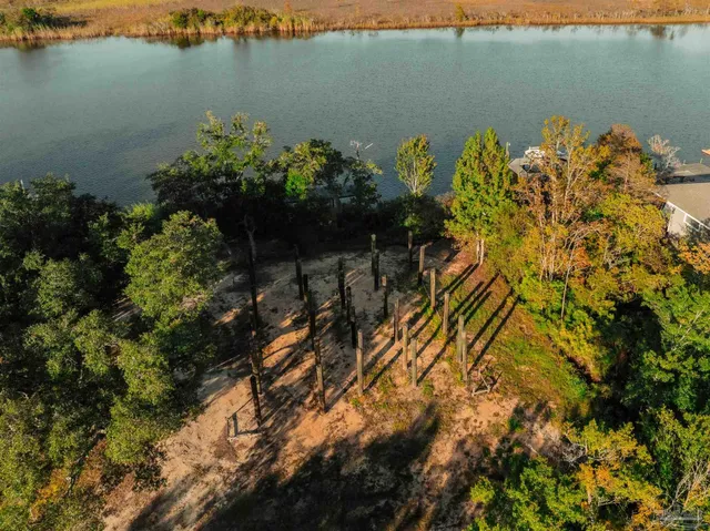 a view of a lake with outdoor space