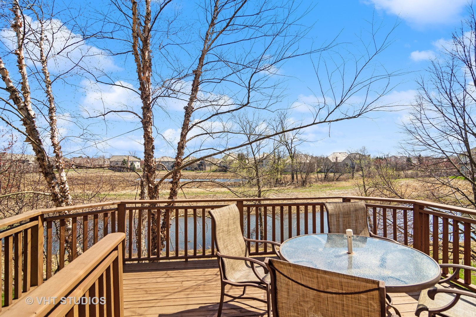 1015 Ridgeview Drive Inverness, IL 60010 - Photo 22 of 29 a view of a lake from a balcony
