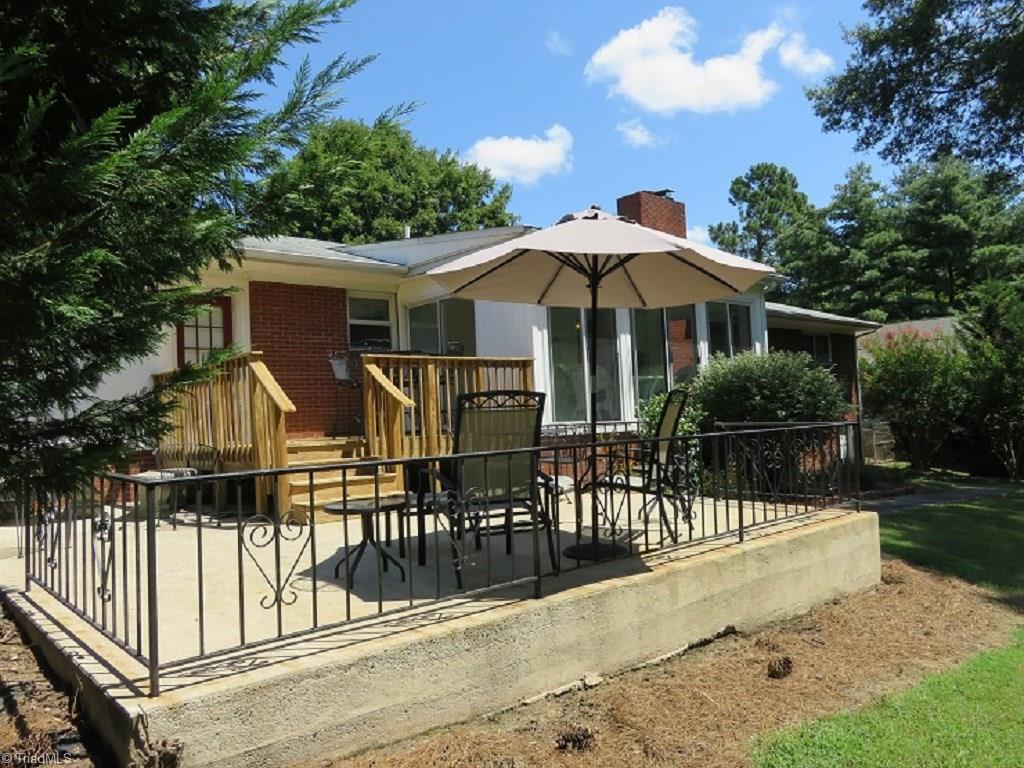 221 Pine Ridge Drive High Point, NC 27262 - Photo 2 of 25 Metal fencing around concrete patio