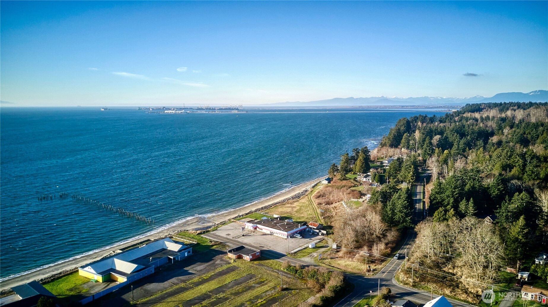 1334 Gulf Road Point Roberts, WA 98281 - Photo 9 of 38 a view of an ocean from a balcony