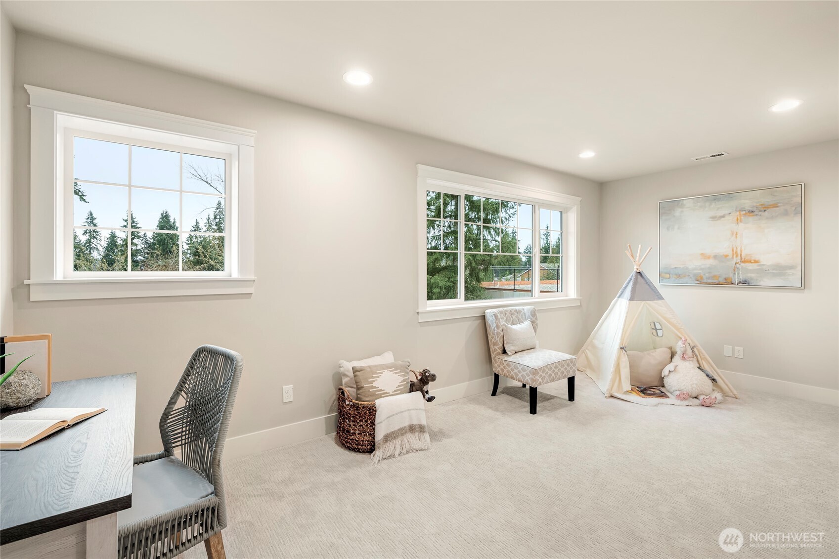 24026 Meridian Avenue South Bothell, WA 98021 - Photo 21 of 30 a living room with furniture and a large window