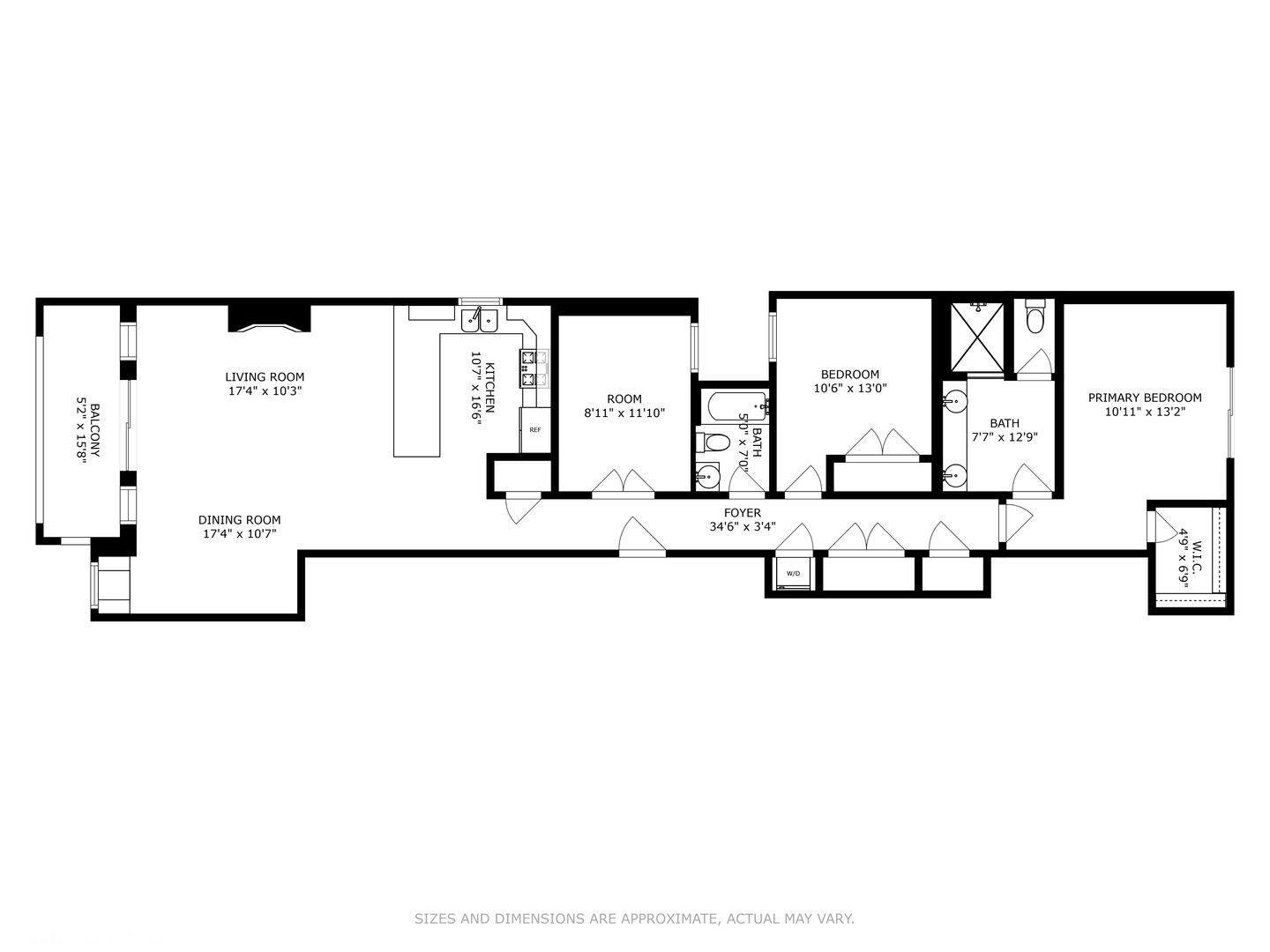2207 West Roscoe Street, Unit 3E Chicago, IL 60618 - Photo 25 of 25 a picture of a floor plan