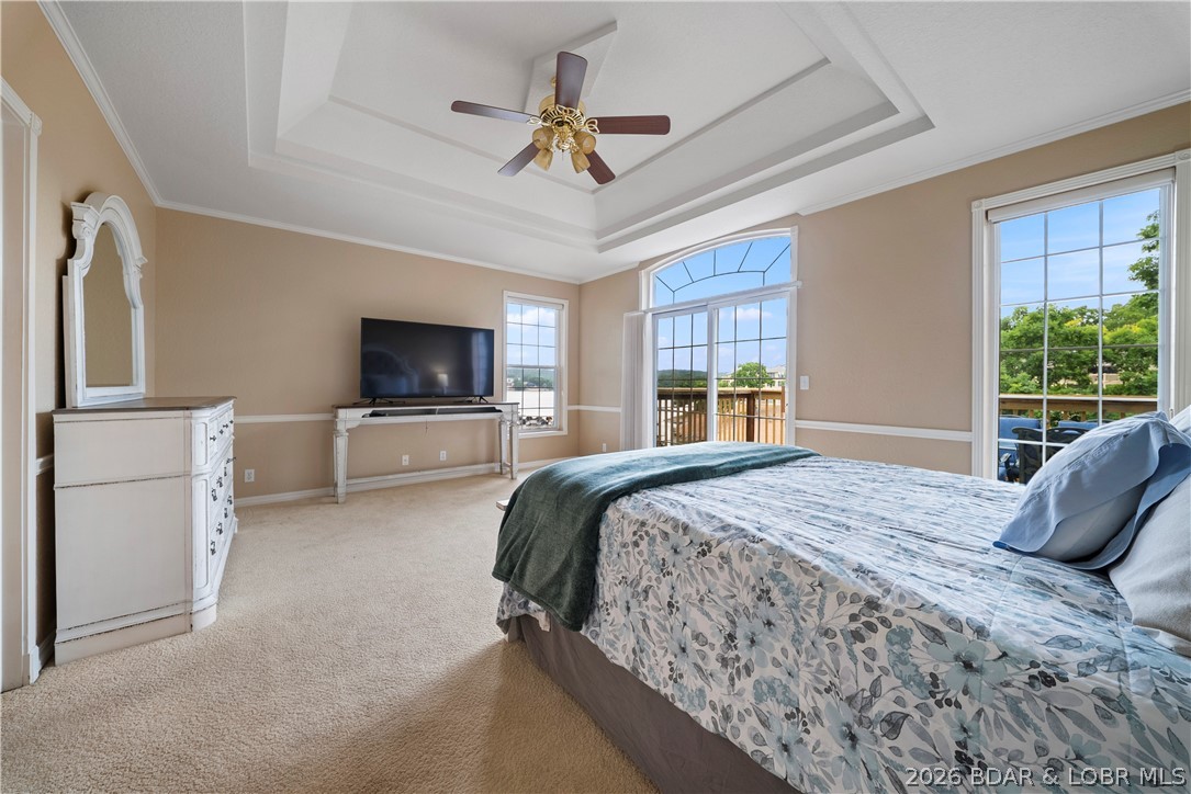 2247 Breezy Acres Road Osage Beach, MO 65065 - Photo 5 of 53 Master Bedroom has stunning cove & main channel vi