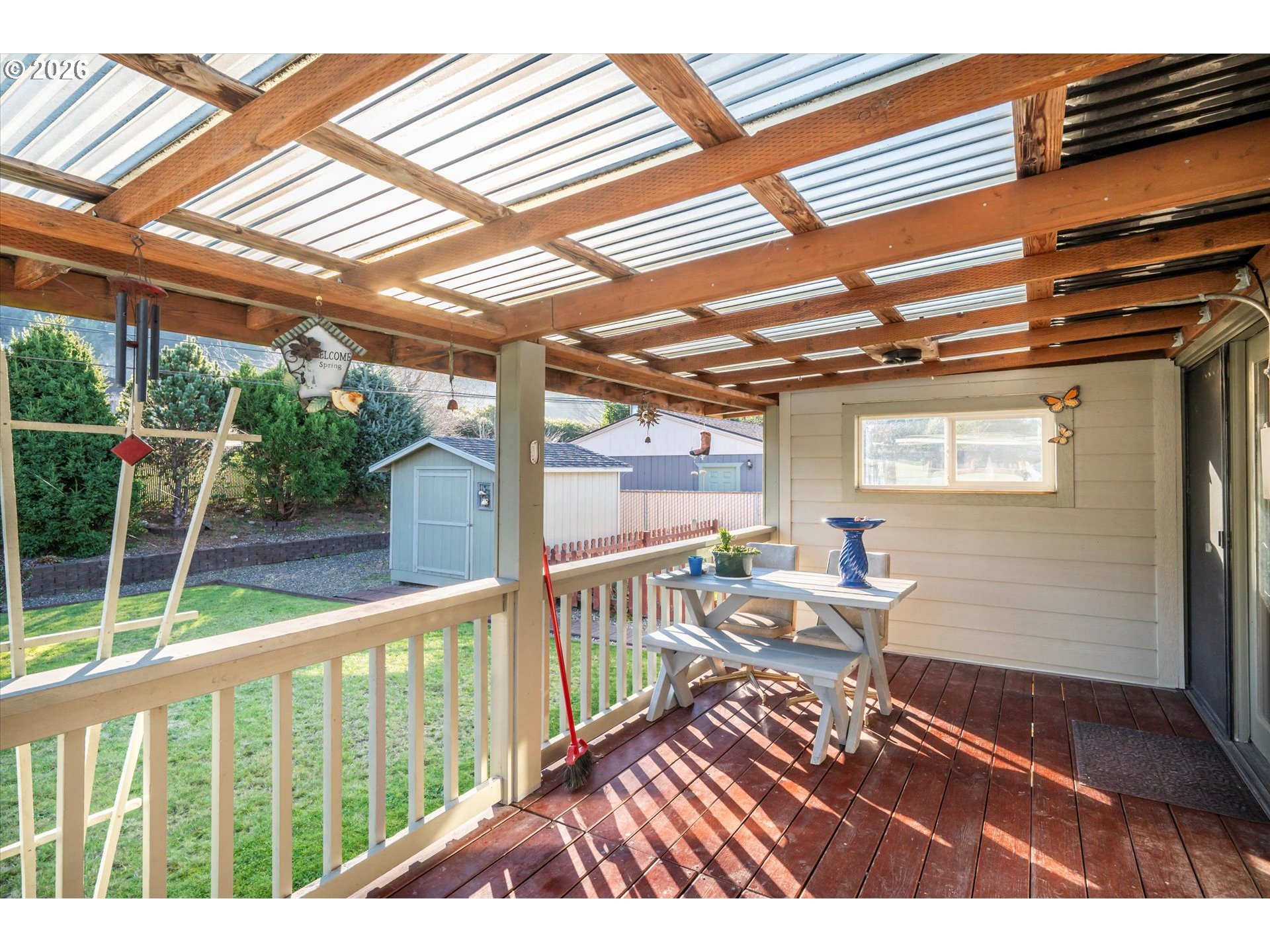 2480 Gardens Avenue Reedsport, OR 97467 - Photo 18 of 22 a balcony with wooden floor