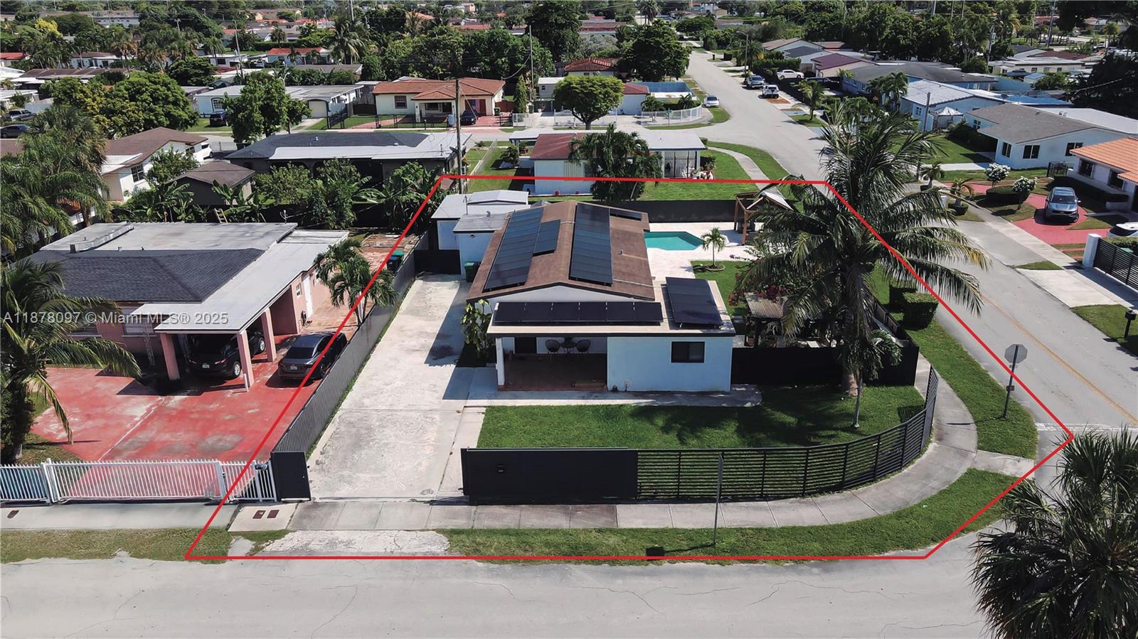 10370 Southwest 34th Street Miami, FL 33165 - Photo 46 of 47 an aerial view of a house