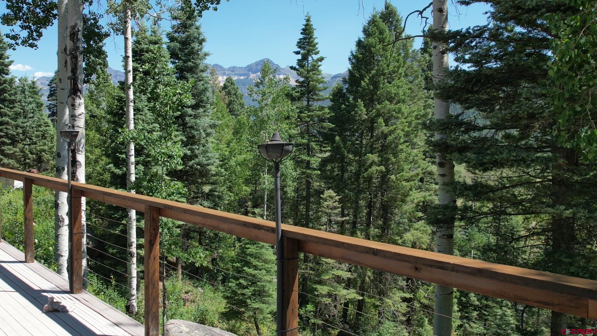 504 Weminuche Road Pagosa Springs, CO 81147 - Photo 10 of 44 a view of a forest from a balcony