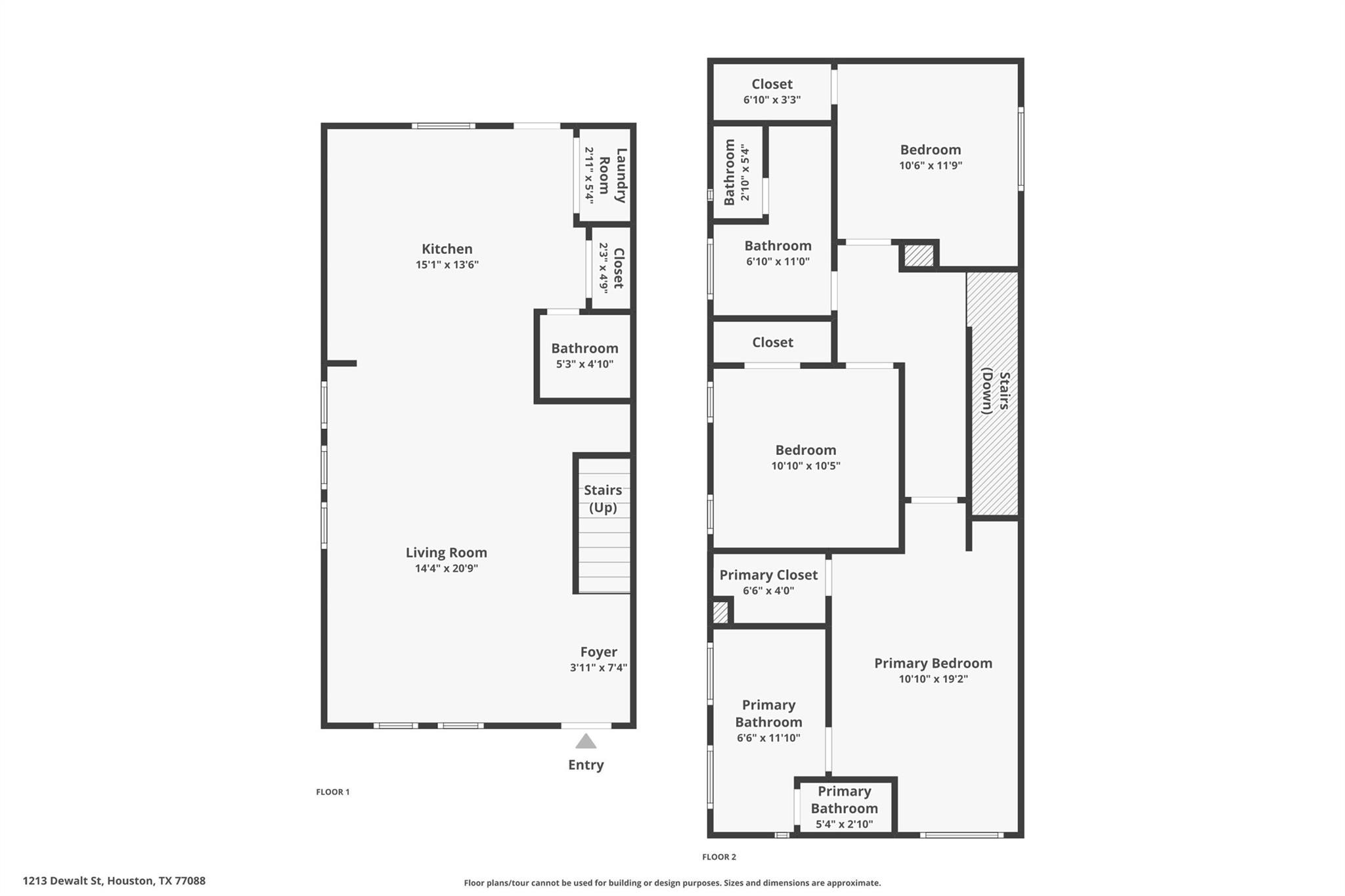 1211 Dewalt Street Houston, TX 77088 - Photo 22 of 28 a picture of a floor plan