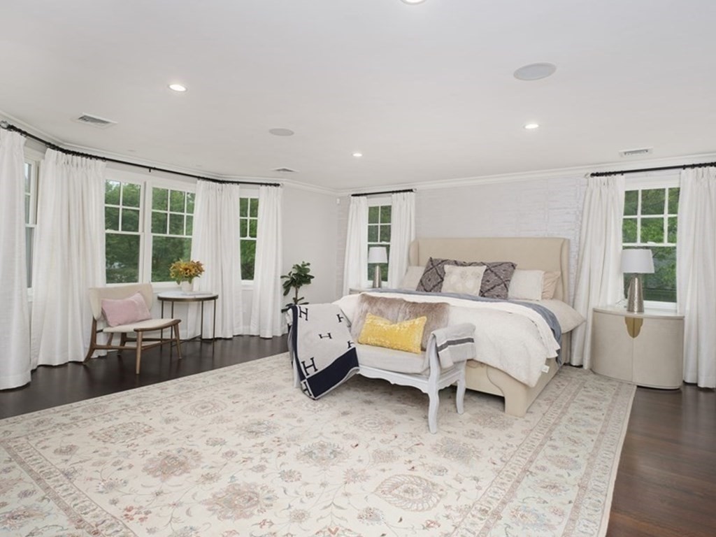 59 Crestview Road Milton, MA 02186 - Photo 16 of 42 a bed room with a bed and large windows