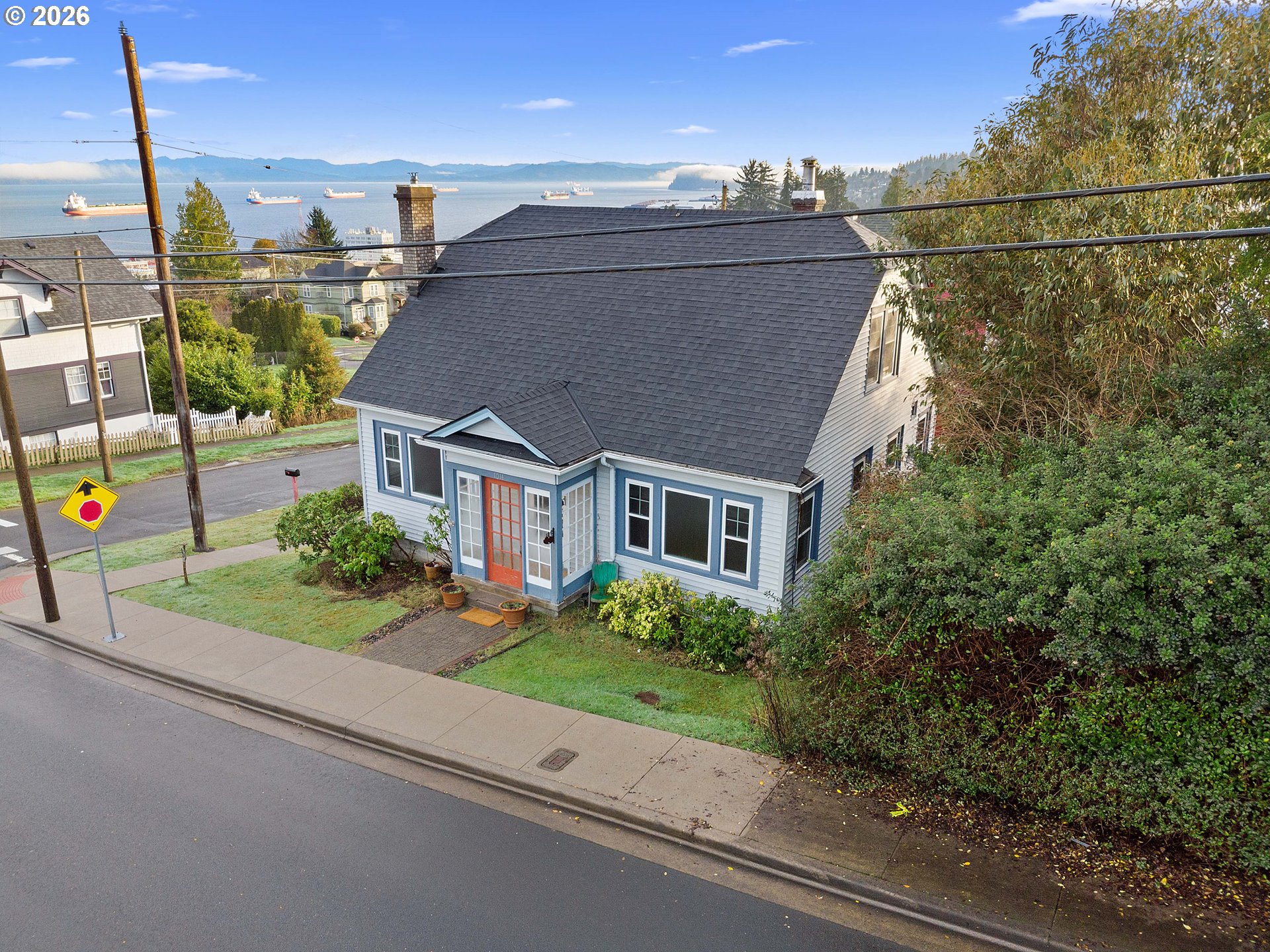 1014 8th Street Astoria, OR 97103 - Photo 23 of 25 a aerial view of a house