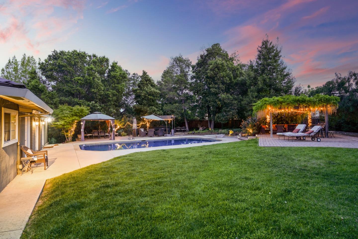 14160 Miranda Road Los Altos Hills, CA 94022 - Photo 24 of 30 a swimming pool view with a outdoor seating