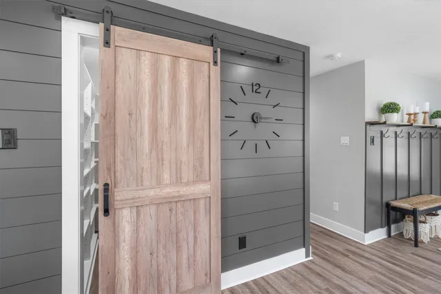 a view of a walk in closet