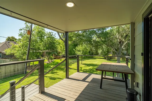 a view of a city from a balcony
