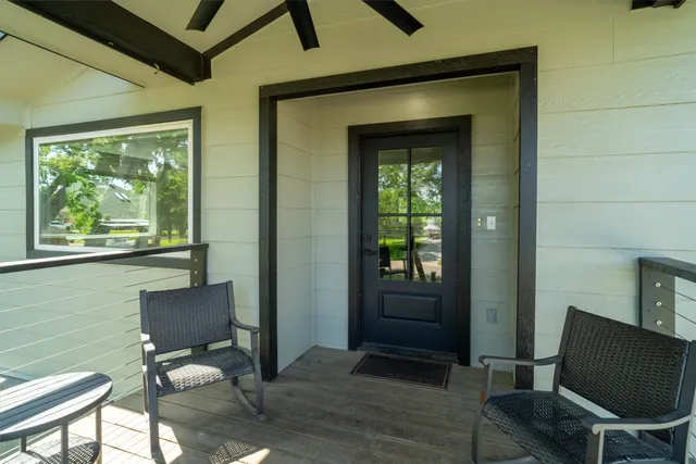 a view of workspace with a window