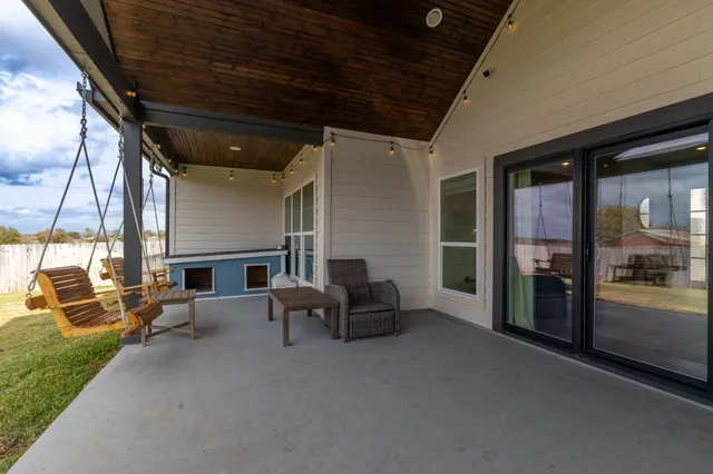 a view of an ocean with beach
